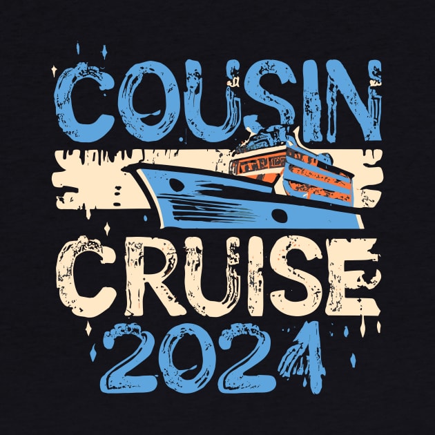 Funny Cousin Cruise 2024 Retro Family Matching Reunion Trip by AimArtStudio